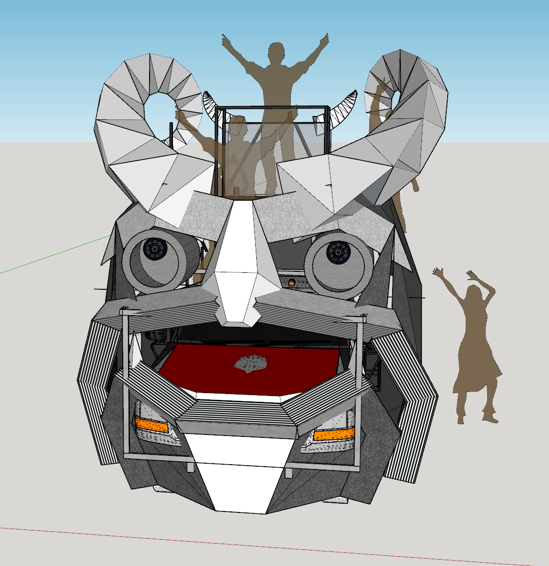 A rendering of the art car